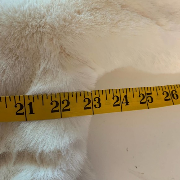 NOIZE‎ Loretta Faux Fur Cropped Double Breasted Plush Vegan Coat - NWT NFR - Picture 15 of 16